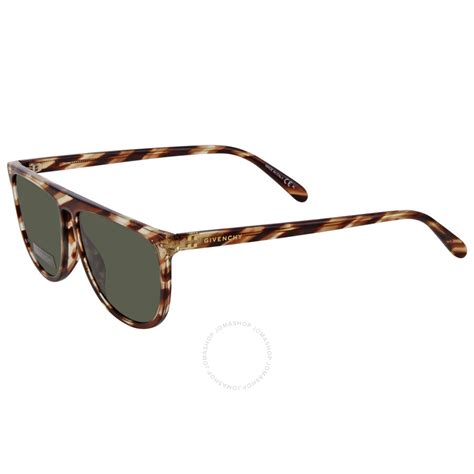 Givenchy Green Rectangular Ladies Sunglasses 